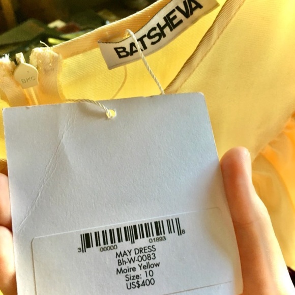 NEW Batsheva Yellow May Dress - Picture 5 of 8